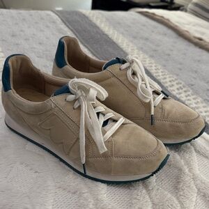 Birdies Cream & Teal Sneakers